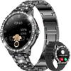 mc star Smartwatch da donna con funzione telefono, 20 modalità sportive orologio da polso con ciclo mestruale monitor del sonno pedometro fitness orologio da donna per Android iOS, nero