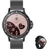 mc star Smartwatch per le donne, 1,2 pollici HD rotondo orologio delle donne Bluetooth chiamata Smart Watch impermeabile Fitness Tracker per iOS Android