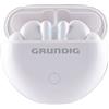 Grundig Cuffie Wireless Bluetooth True Wireless Sport Earbuds - Auricolari Fino a 9 ore di riproduzione - Ricarica rapida USB-C - Vestibilità comoda - Bianco