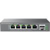 Grandstream GWN7700M Series GWN7700MP - Switch - non gestito - 5 porte 2.5GBase-T + 1 porta SFP+ - Da tavolo, montabile a parete - PoE (57 W)