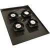 XtendLan Ventilazione per quadri elettrici a rack ECO profondità 800 mm, 4x ventola nera