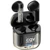 CGV Cuffie Bluetooth senza fili - CGV - URBAN GHOST (nero) - 30 ore di durata della batteria - Controllo a sfioramento - TWS