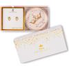 Peershardy Princess - Confezione regalo - Orecchini + Vassoio per piccoli oggetti