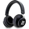 Dkny - Cuffie intrauricolari Bluetooth con logo in metallo - Nero