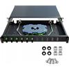 Stalflex Commutatore ottico RACK 19" 1U cassetto per RACK 12xSC Duplex