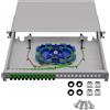 Stalflex Commutatore ottico RACK 19" cassetto 1U per armadio RACK 24xSC Simplex