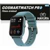 MAVURA GOSMARTWATCH PRO Bluetooth impermeabile per Android e iPhone iOS - Grigio