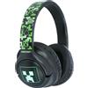 MINECRAFT cuffie over-ear, senza fili, luce LED, aux condiviso