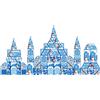 Gotel Bk2B Blocchi Magnetici Castello Di Ghiaccio 96 Pezzi