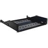 VALUE rack per apparecchiature da 19 pollici 2 U, P: 400 mm, max. 25 kg, a U, nero