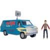 Jazwares Stranger Things World Of Figure & Vehicle Fahrzeug mit Actionfigur Il furgone Squawk Playset con Steve