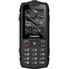 Merkloos Smartphone, portatile, infrangibile, sbloccato, IP68, robusto, antiurto, doppia SIM, batteria da 1800 mAh, tasti grandi, radio FM, lettore MP3, fotocamera, torcia, nero - Rock.