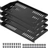 StarTech Ripiano per rack - Ripiano per rack 1U/1HE - Set da 4 pezzi - Capacità di carico 22,7 kg - Ventilato - Profondità 254 mm - Per armadi di rete da 482 mm - Montaggio a parete o su rack