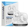 Wenom Cuffie sportive LP-80 Bluetooth 5.3 PRO Bass, wireless, con funzione chiamate, bianche