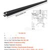 OEM Guida lineare, alluminio anodizzato, compatibile con stampanti 3D e macchine CNC, 10 pezzi da 2000 mm