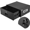 VEVOR Cassetto per montaggio su rack 4U, portata massima 22,68 kg, armadio server con serratura, cassetto scorrevole con serratura e fori per la gestione dei cavi, per apparecchiature di rete, server, rack AV o armadio.