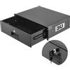 VEVOR Cassetto da 3U per montaggio su rack, portata massima 22,68 kg, armadio server con serratura, cassetto scorrevole con serratura e fori per la gestione dei cavi, per apparecchiature di rete, server, rack AV o armadi.