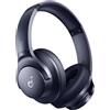 Merkloos Cuffie - Cuffie Bluetooth - Cuffie con cancellazione del rumore - Over-ear - Fino a 40 ore di autonomia - Blu