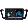 Happiq Autoradio con Bluetooth e CarPlay per Peugeot 508 e 508SW (2011-2018) - Compatibile con Apple e Android - Stereo - Navigazione - Serie W - 2 GB di RAM / 32 GB di memoria