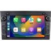 Happiq Autoradio con Bluetooth e CarPlay - per Opel Astra H/J, Vectra, Vauxhall Antara, Zafira, Corsa C/D, Vivaro, Meriva, Veda - compatibile con Apple e Android - impianto stereo con sistema di navigazione - 2 GB di RAM, 32 GB di memoria