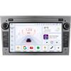 Happiq Autoradio con Bluetooth e CarPlay - per Opel/Vauxhall (Astra H/J, Vectra, Antara, Zafira, Corsa C/D, Vivaro, Meriva, Veda) - compatibile con Apple e Android - impianto stereo - sistema di navigazione - 3G 32G