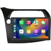 Happiq Autoradio con Bluetooth e CarPlay per Honda Civic hatchback (2005-2011) - Compatibile con Apple e Android - Impianto stereo - Sistema di navigazione - 2 GB di RAM, 32 GB di spazio di archiviazione