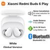 StarTech Buds 6 Play - Auricolari TWS in-ear - Bluetooth 5.4 - Riduzione del rumore con IA - Controllo touch - Custodia di ricarica da 600 mAh, lunga durata della batteria - USB-C - Microfono - Bianco