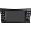 Awesafe Radio da 7 pollici con lettore CD per Mercedes W211 2002 - 2009 Navigatore Comandi al volante Bluetooth RDS DSP GPS DAB+