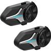 OEM Cuffie Bluetooth per casco da moto, impermeabili IP65, portata 2 km, 2 SET