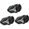 OEM Cuffie Bluetooth per casco da moto, impermeabili IP65, portata 2 km, SET DA 3