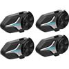 OEM Cuffie Bluetooth per casco da moto, impermeabili IP65, portata 2 km, SET da 4