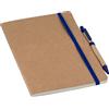 Taccuino cartone riciclato A5 con penna e 120 pagine bianche Theodore personalizzate o neutre