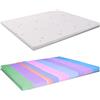 MiaSuite AILIME SRL Topper in Memory Foam Matrimoniale 170X200 CM Alto 5 CM SFODERABILE in Aloe Vera Dispositivo Medico
