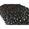 SONGZIMING Tappetino da bagno antiscivolo e antibatterico, in pietra, antiscivolo, 40,6 x 89,6 cm (larghezza x lunghezza), colore: nero