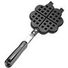 Fdit Antiaderente a doppio lato Waffle Stampo per teglie in lega di alluminio Waffle Stampo Waffle Press Plate Cottura Strumento di cottura Sandwich Maker