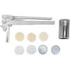 Tomedny Macchina per pasta manuale, Macchina per pasta in acciaio inossidabile Pressa per pasta manuale con 7 stampi diversi per spaghetti, lasagne, fettuccini, tagliatelle