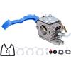 Fdit Parti di Ricambio del Kit Carburatore per Husqvarna 125B 125BVX 125BX Soffiatore, Kit Carburatore per Tosaerba con Filtro dell'Aria, Lampadina di Innesco, Filtro Dell'olio