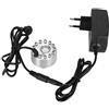 Fdit Mini Mist Maker, 12 LED Water Fountain Ornament Mist Fog Maker Atomizzatore Umidificatore d'Aria Decorazione per Interni(Spina UE)