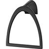 Pfister Karci - Anello porta asciugamani per bagno, montaggio a parete, a vite, finitura nera opaca, BRBKA0B