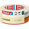 tesa Nastro per Mascherature CLASSIC - Nastro adesivo per lavori di pittura - Senza solventi, rimovibile senza lasciare residui - 50 m x 50 mm