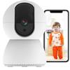 Wolf Guard Telecamera di sicurezza per interni K2 Tuya, telecamera IP HD 1080p 3MP baby monitor WLAN 2.4GHz, audio a 2 vie, rilevamento del movimento, visione notturna IR per interni