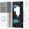 Plipdhy Supporto Autoadesivo per Ring Video Doorbell - Senza Fori, Compatibile con 1/2/2ª Gen/3/3 Plus/4/Plus/Pro (2024), Facile da Installare su Porta o Parete, Riutilizzabile per Casa e Ufficio