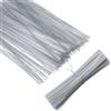 Thinp 1000 fascette trasparenti per sacchetti, riutilizzabili Twist Ties Bindings Twist Cable Tie Plastic Iron Wire per fasci di fissaggio (trasparente)
