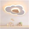 FANLG Plafoniera Cameretta Bambini, 40CM Lampadario Nuvola Cameretta Bianco caldo 3000K creativo nuvola Plafoniera Led Soffitto Lampada da soffitto per Camera da Letto e Soggiorno dei Bambini