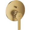 GROHE MISCELATORE DOCCIA INCASSO GROHE LINEARE 24064GN1 CON DEVIATORE A 2 VIE ORO SPAZZOLATO