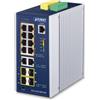 PLANET Switch di rete PLANET IP30 Industrial L2+/L4 8-Port - 1000T 802.3at PoE+ 2-port 10/100/1000T + 2-Port 100/1G SFP 1G/2.5G Warranty: 36M [IGS-5225-8P2T4S]
