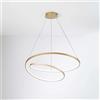 Tecno Arredo 3 Lighting SOSPENSIONE LED LIEVE ORO 60W 8000LM CCT 80X11,2X150CM