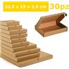 MAXY SCATOLE FUSTELLATE PER SPEDIZIONI CON COPERCHIO 22,5X15X2,5cm 30PZ AVANA