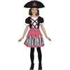 FIESTAS GUIRCA Costume da bambina Pirata Rosa - Vestito per bambini con cappello pirata e vestito per bambine 7-9 anni