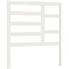vidaXL Testiera letto bianca 106x4x104 cm Legno massello di pino
